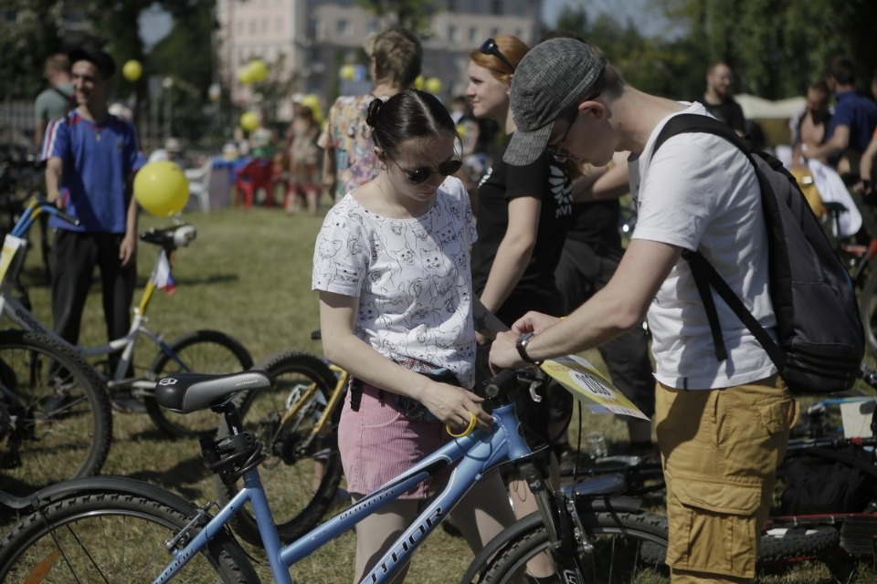 По улицам города проехал второй Псковский велопарад