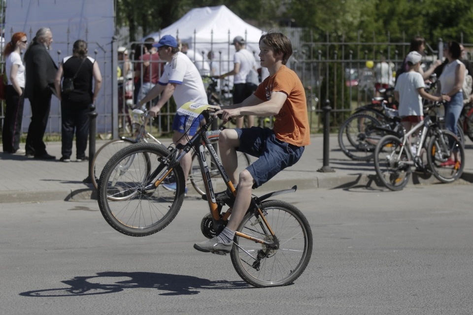 По улицам города проехал второй Псковский велопарад