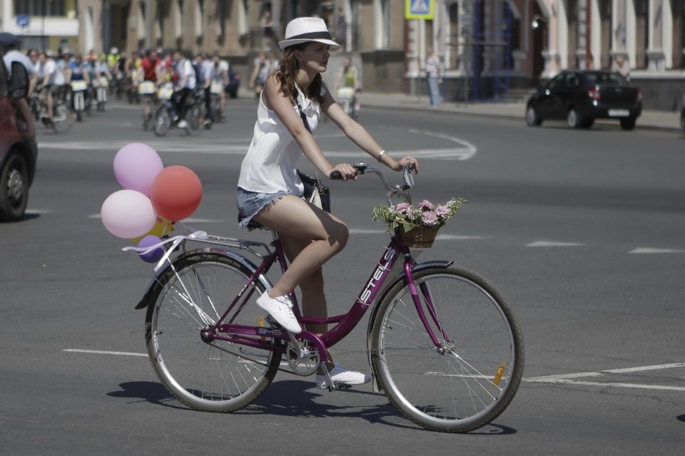 По улицам города проехал второй Псковский велопарад