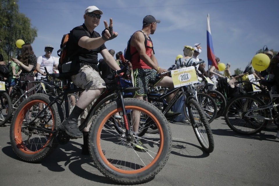По улицам города проехал второй Псковский велопарад