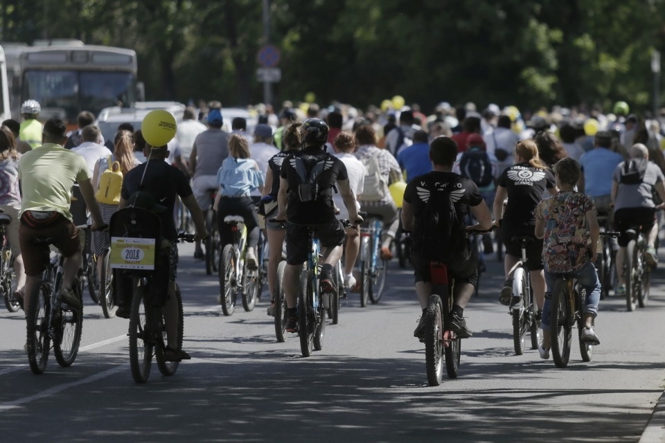 По улицам города проехал второй Псковский велопарад
