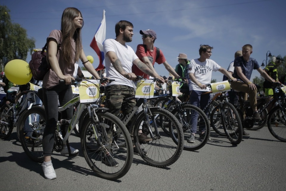 По улицам города проехал второй Псковский велопарад