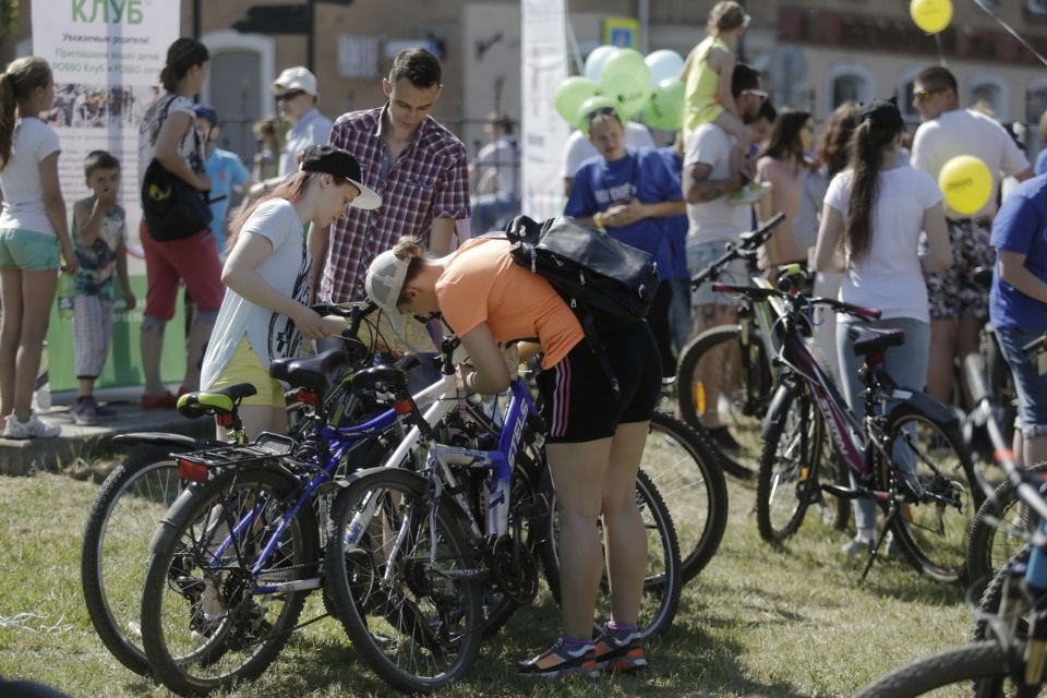 По улицам города проехал второй Псковский велопарад