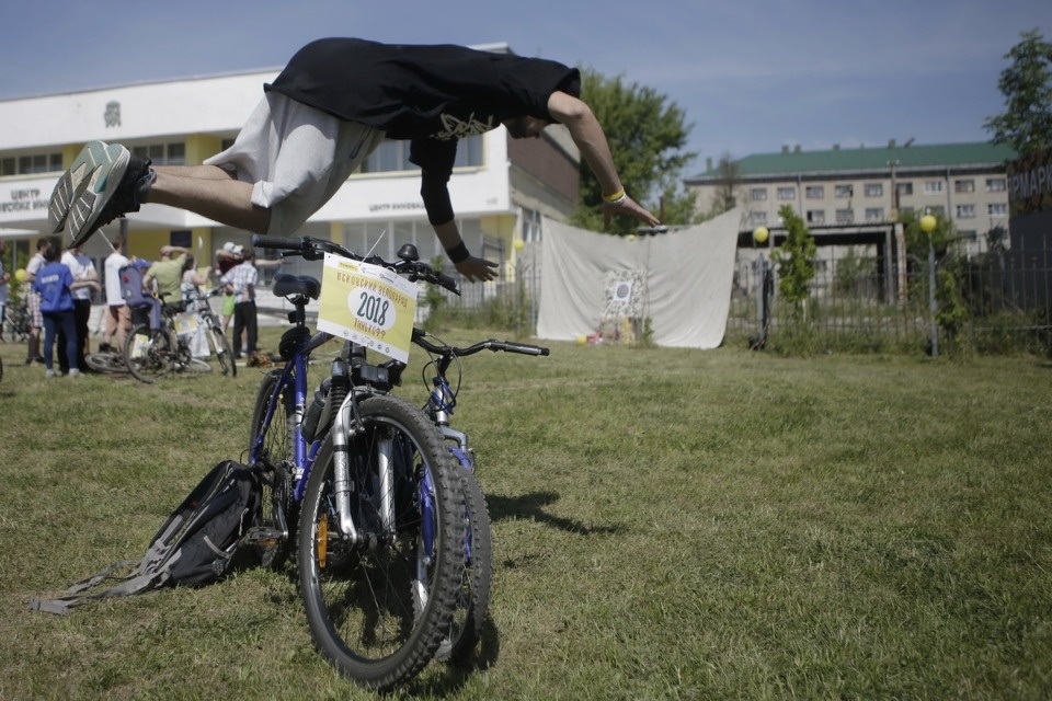 По улицам города проехал второй Псковский велопарад