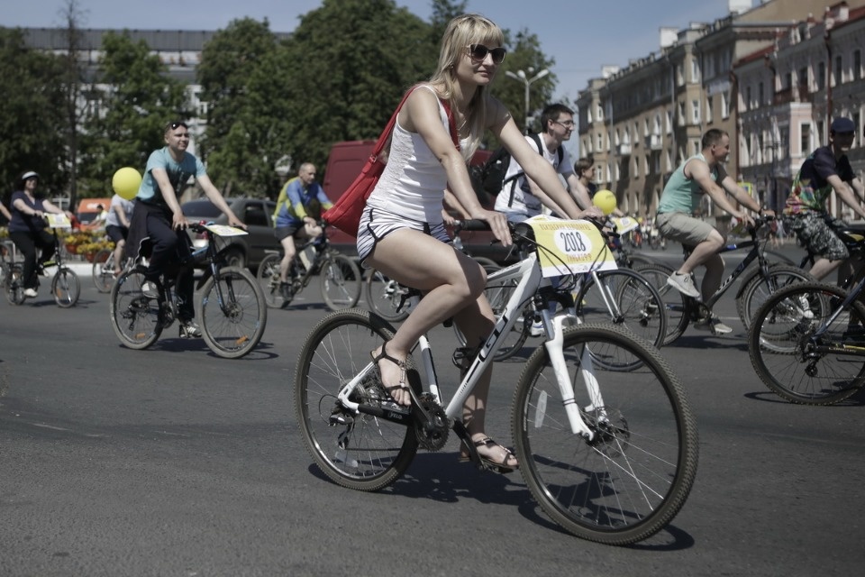 По улицам города проехал второй Псковский велопарад