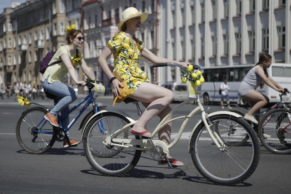 По улицам города проехал второй Псковский велопарад