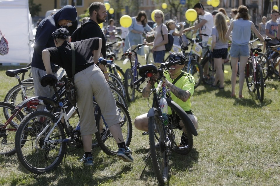 По улицам города проехал второй Псковский велопарад