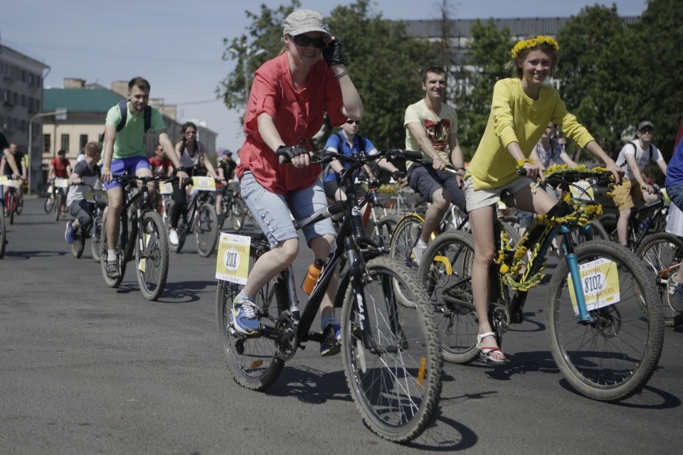 По улицам города проехал второй Псковский велопарад