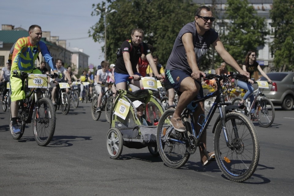 По улицам города проехал второй Псковский велопарад