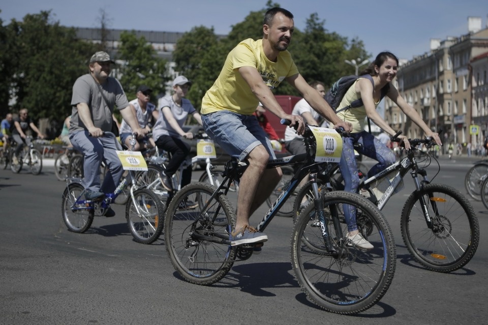 По улицам города проехал второй Псковский велопарад