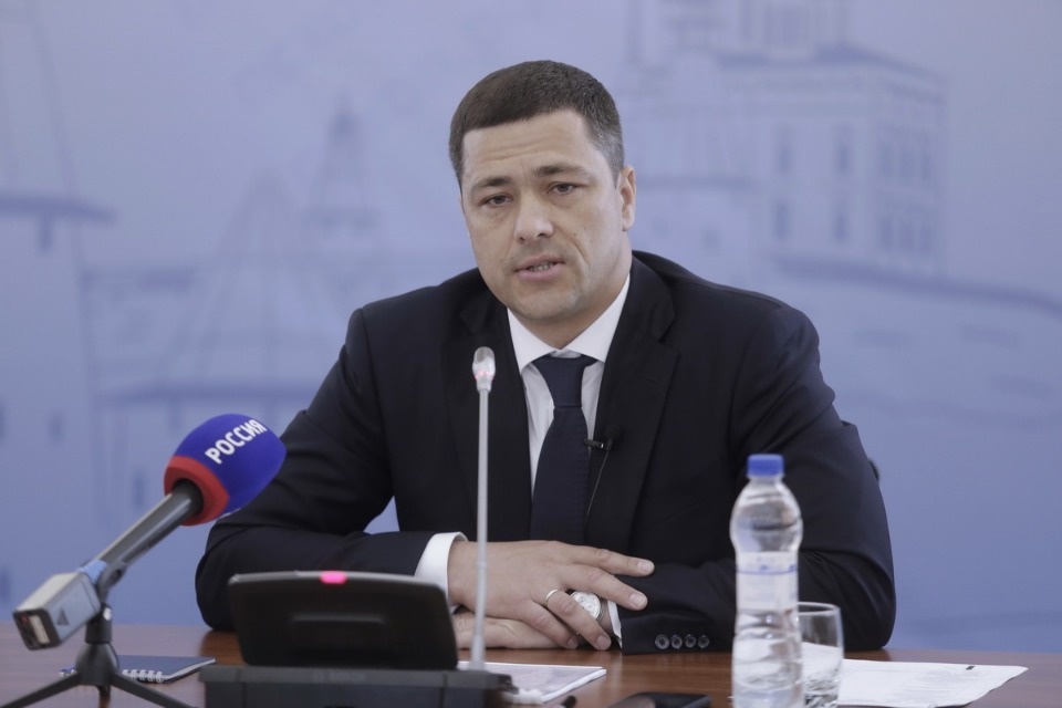 Пресс-конференции врио губернатора Псковской области Михаила Ведерникова