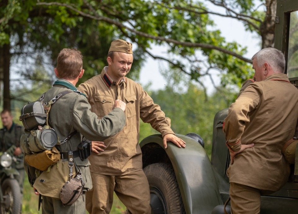 Реконструкция боя 1941 года на «Линии Сталина» Реконструкция боя 1941 года на «Линии Сталина»