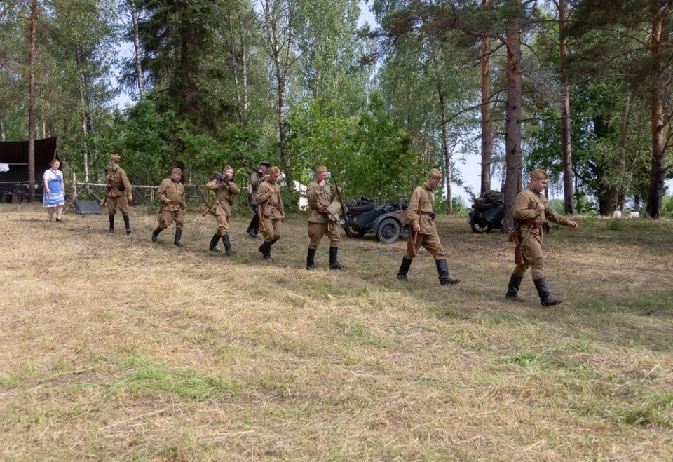 Реконструкция боя 1941 года на «Линии Сталина» Реконструкция боя 1941 года на «Линии Сталина»