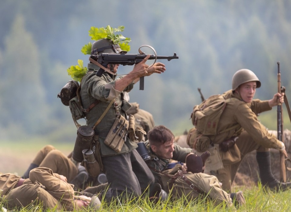 Реконструкция боя 1941 года на «Линии Сталина» Реконструкция боя 1941 года на «Линии Сталина»