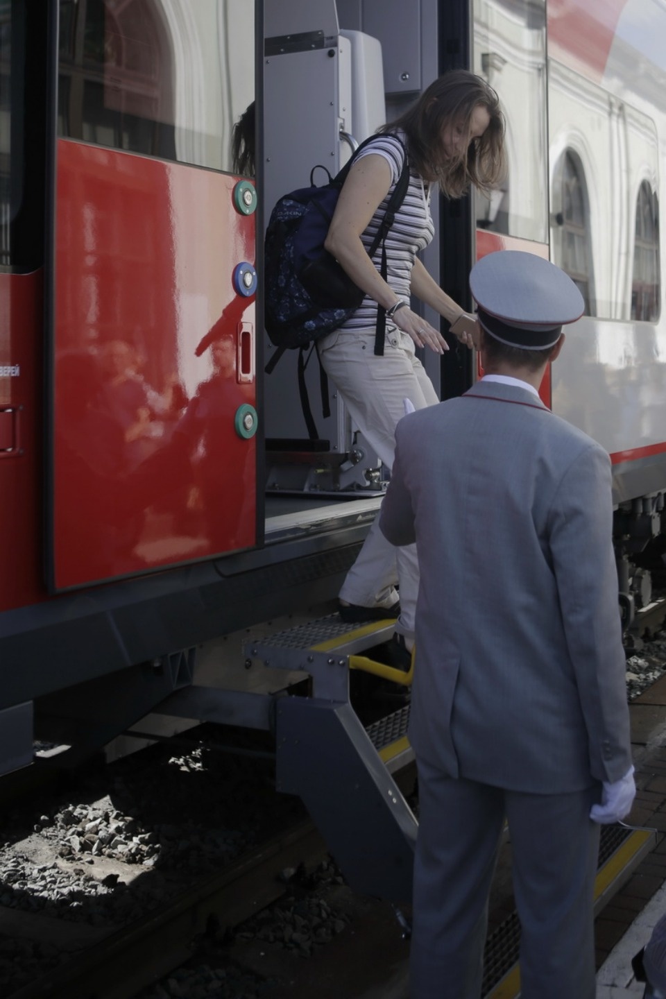 Электропоезд «Ласточка» прибыл из Санкт-Петербурга в Псков