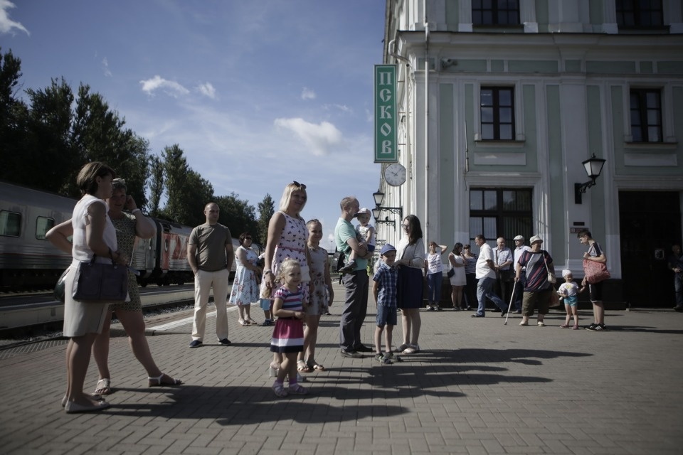 Электропоезд «Ласточка» прибыл из Санкт-Петербурга в Псков