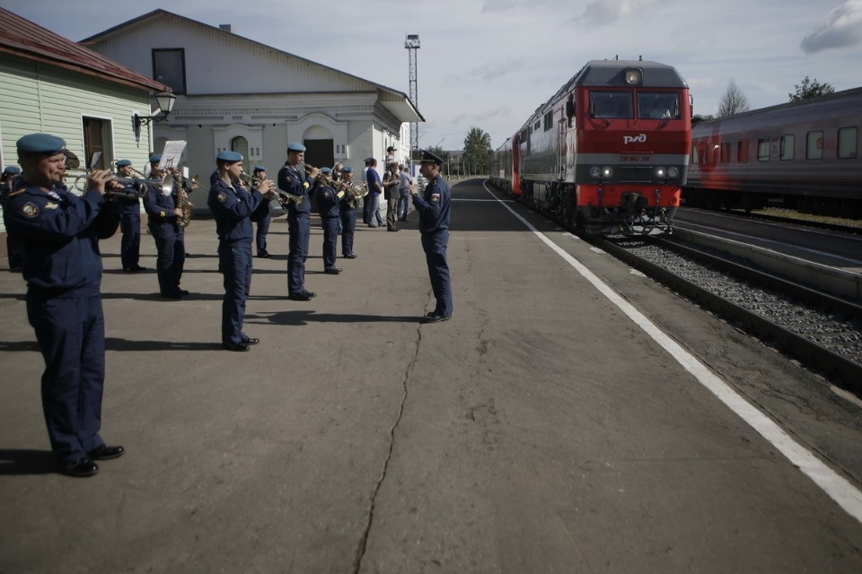 Электропоезд «Ласточка» прибыл из Санкт-Петербурга в Псков