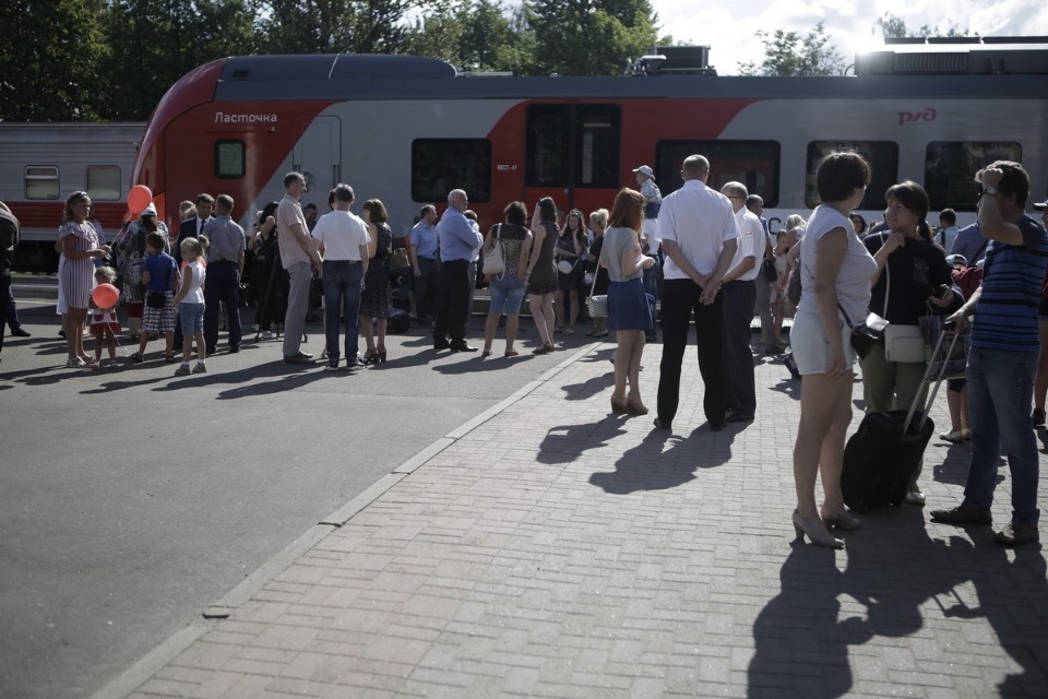 Электропоезд «Ласточка» прибыл из Санкт-Петербурга в Псков