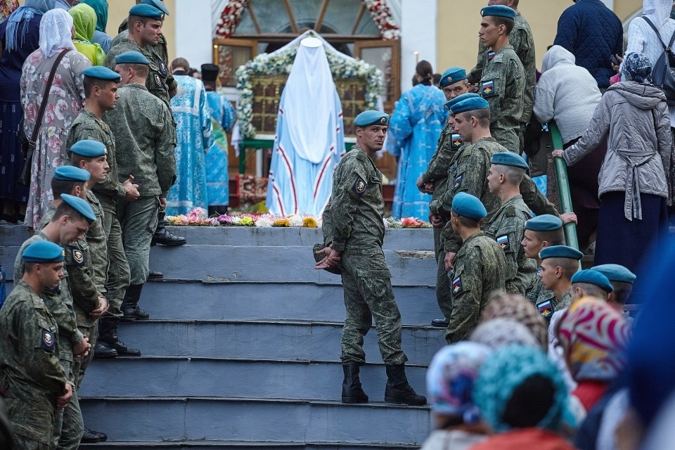 Успение Божьей матери отмечают в Псково-Печерском монастыре