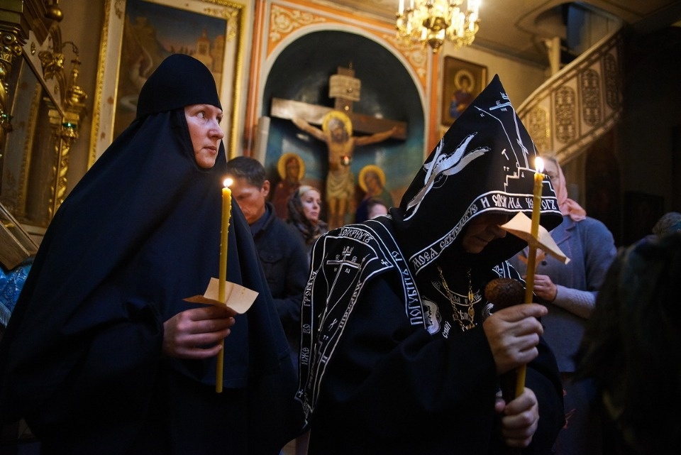 Прощание с архимандритом Тихоном (Секретарёвым)