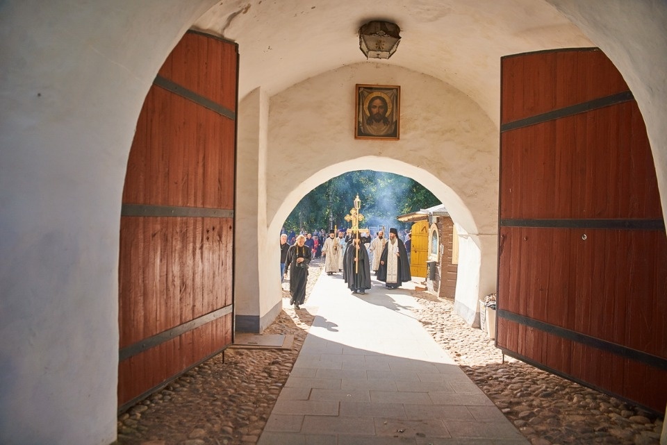 Прощание с архимандритом Тихоном (Секретарёвым)