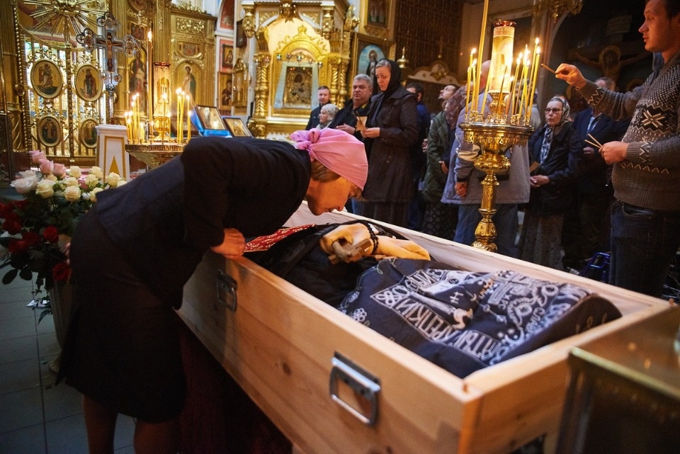 Прощание с архимандритом Тихоном (Секретарёвым)