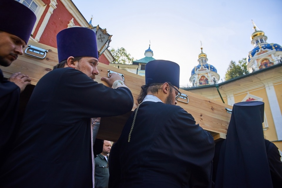 Прощание с архимандритом Тихоном (Секретарёвым)