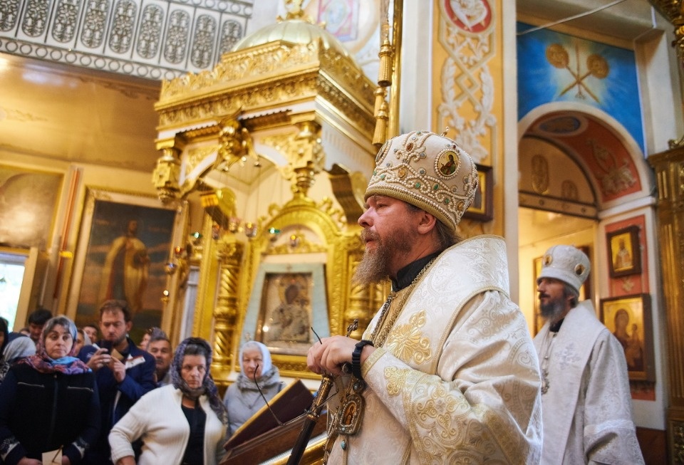 Прощание с архимандритом Тихоном (Секретарёвым)