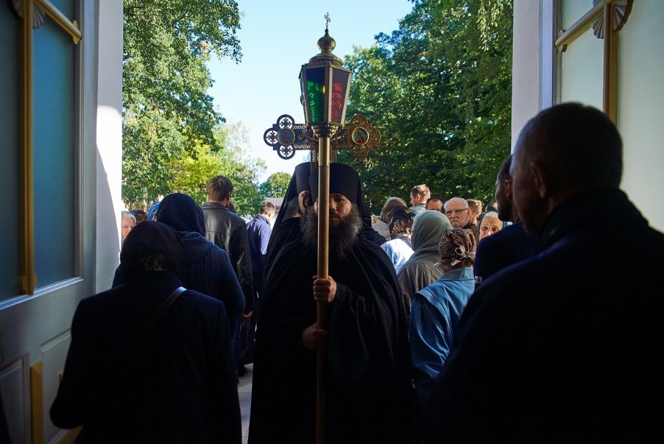 Прощание с архимандритом Тихоном (Секретарёвым)