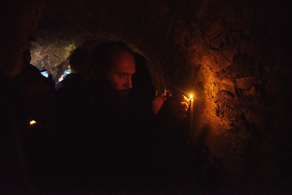 Прощание с архимандритом Тихоном (Секретарёвым)