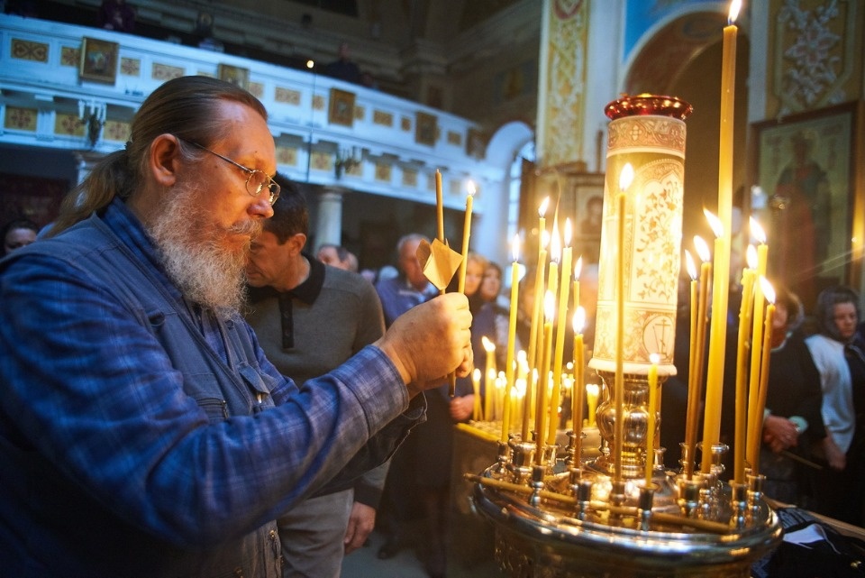 Прощание с архимандритом Тихоном (Секретарёвым)