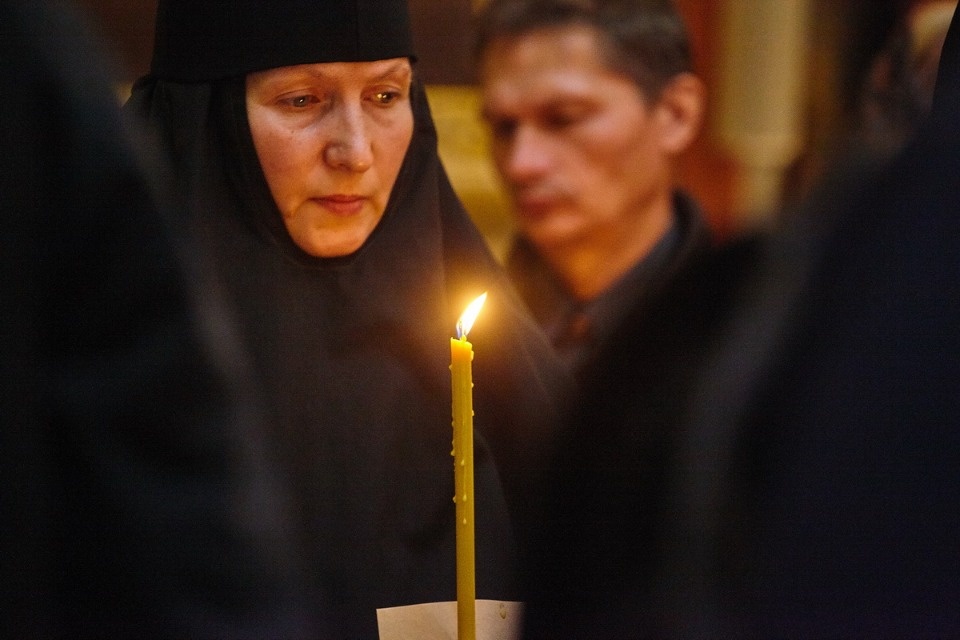 Прощание с архимандритом Тихоном (Секретарёвым)