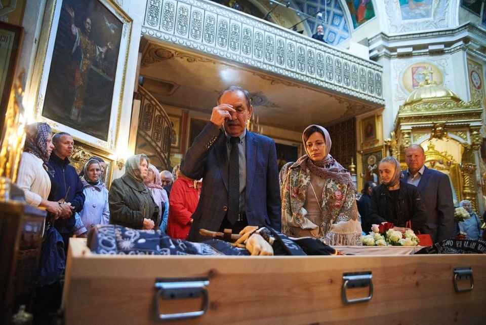 Прощание с архимандритом Тихоном (Секретарёвым)