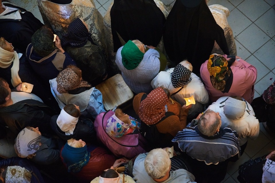 Прощание с архимандритом Тихоном (Секретарёвым)