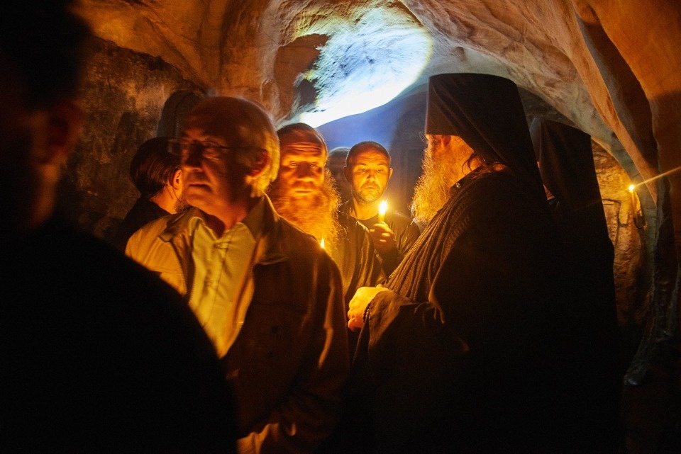 Прощание с архимандритом Тихоном (Секретарёвым)