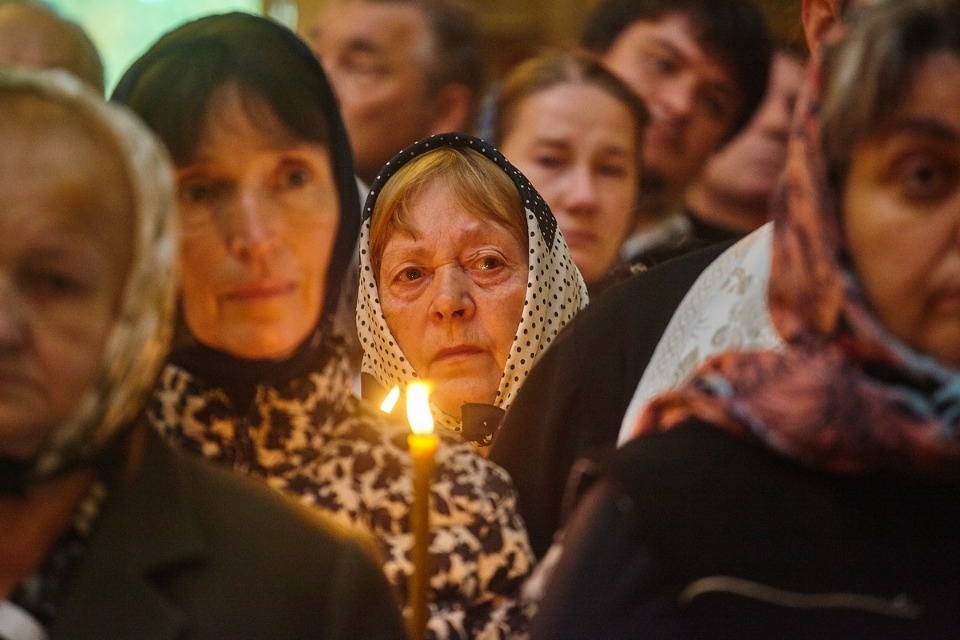 Прощание с архимандритом Тихоном (Секретарёвым)