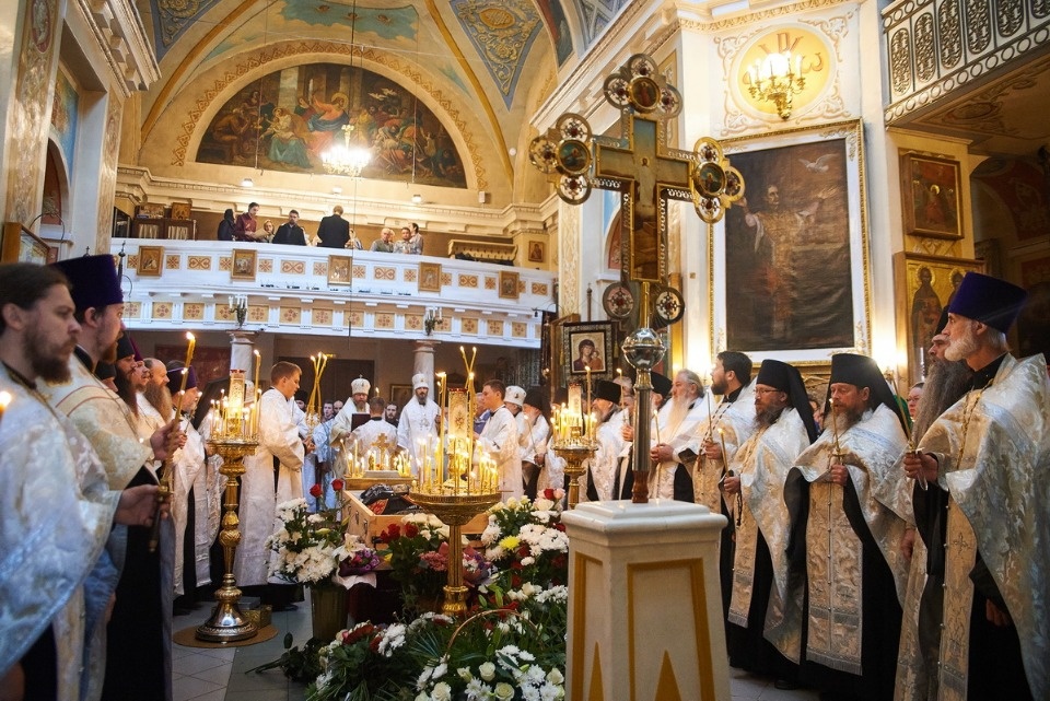 Прощание с архимандритом Тихоном (Секретарёвым)