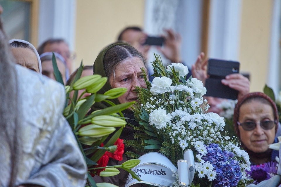 Прощание с архимандритом Тихоном (Секретарёвым)