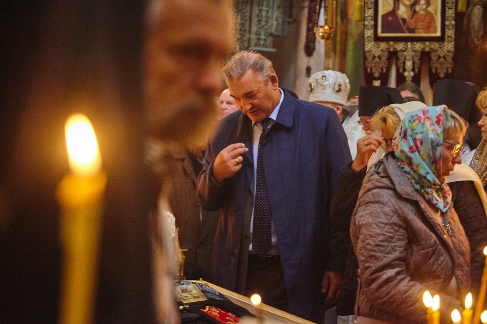 Прощание с архимандритом Тихоном (Секретарёвым)