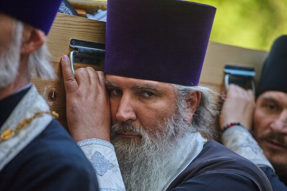 Прощание с архимандритом Тихоном (Секретарёвым)