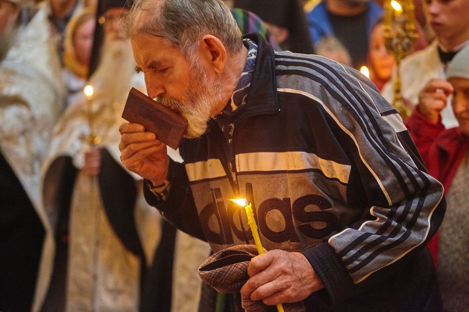 Прощание с архимандритом Тихоном (Секретарёвым)