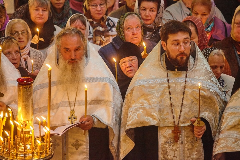 Прощание с архимандритом Тихоном (Секретарёвым)