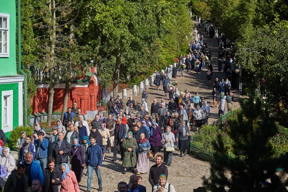 Прощание с архимандритом Тихоном (Секретарёвым)