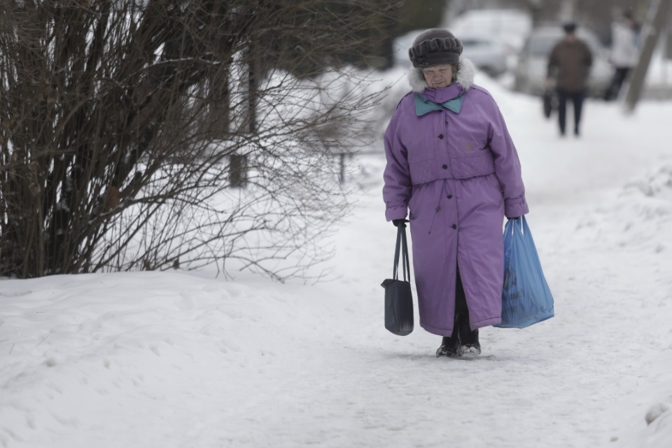 Как убирают снег в Пскове этой зимой