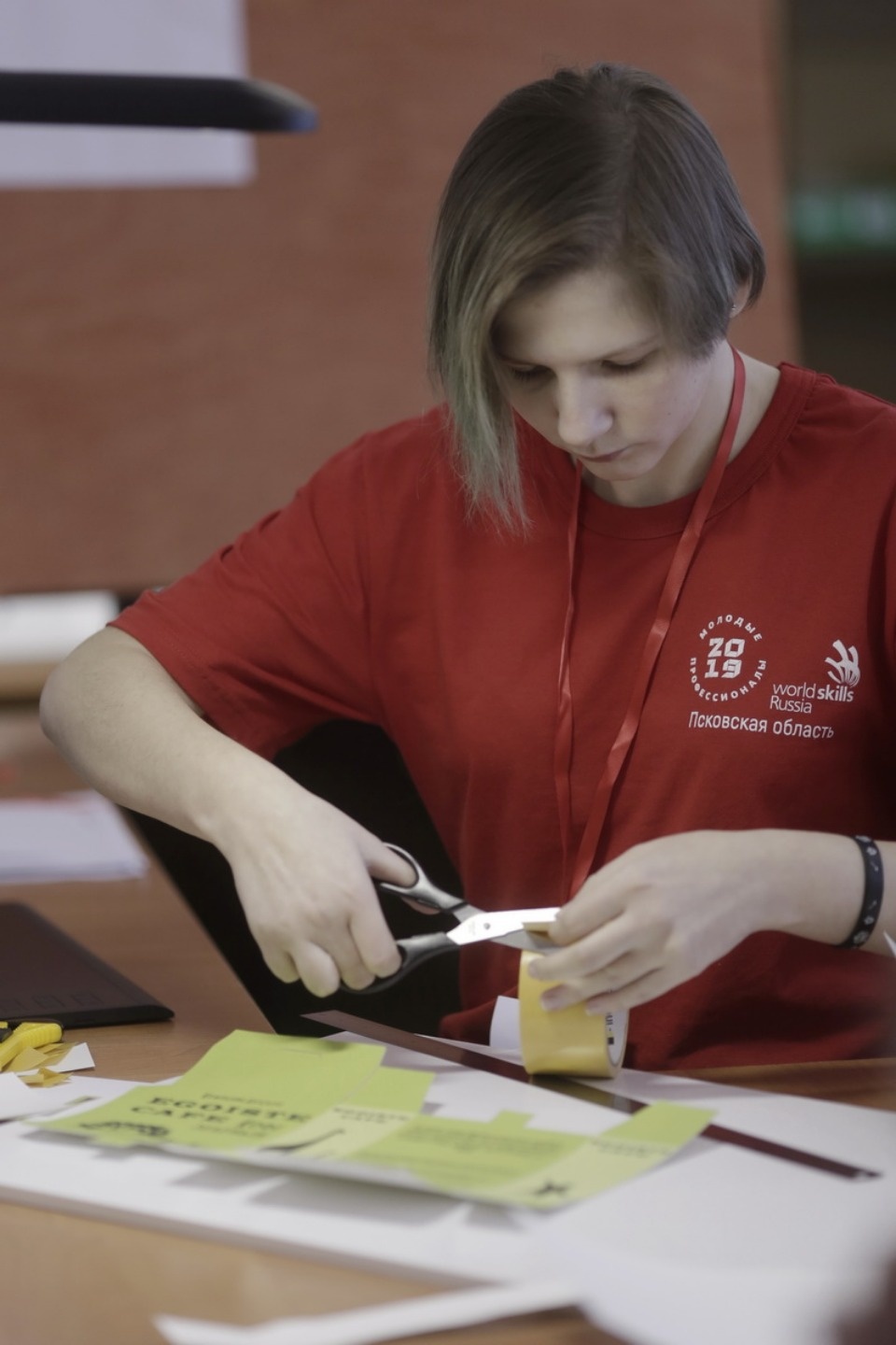 Конкурс по графическому дизайну на чемпионате «Молодые профессионалы» (Worldskills Russia) в Пскове
