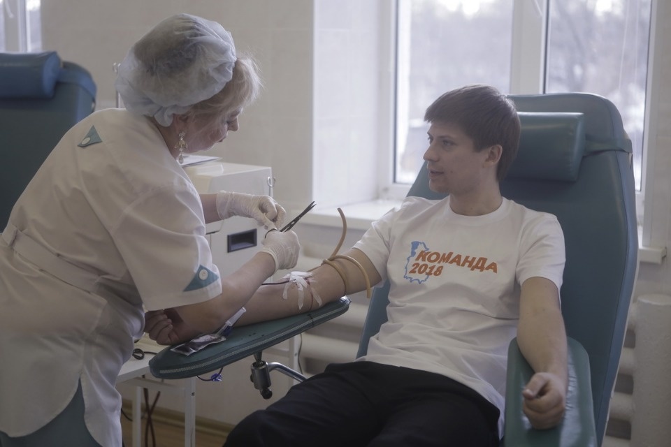 «За Отечество!» - донорская акция  проекта «Команда 2018»