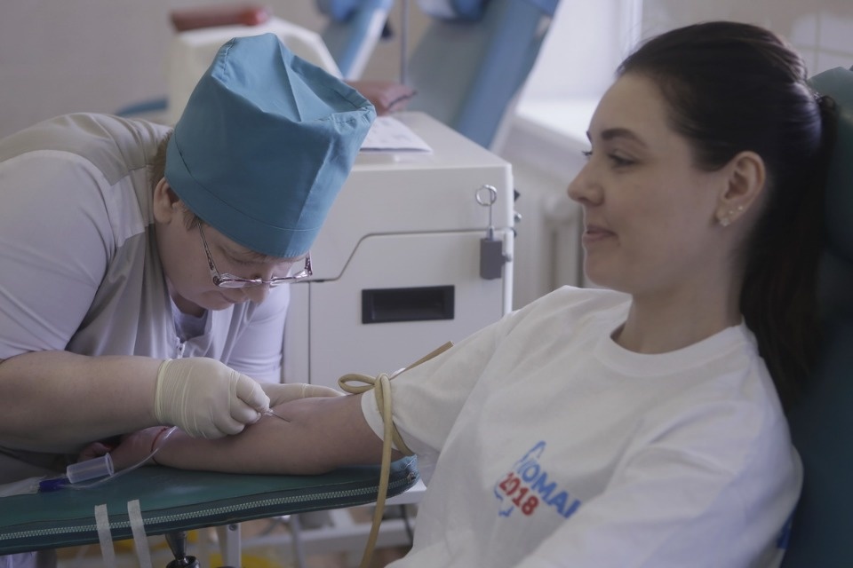 «За Отечество!» - донорская акция  проекта «Команда 2018»