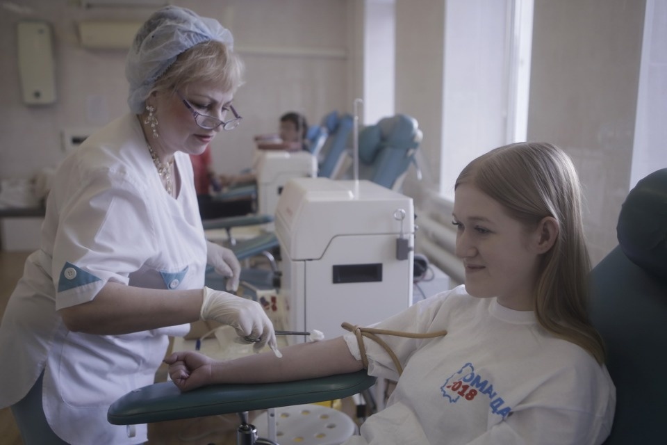 «За Отечество!» - донорская акция  проекта «Команда 2018»