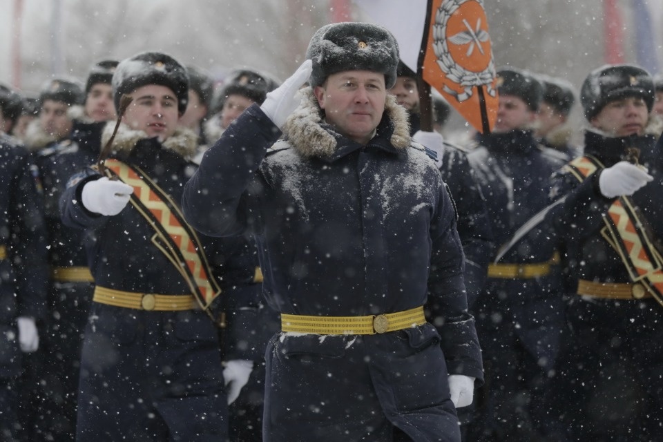 Парад войск Псковского гарнизона в День защитника Отечества Парад войск Псковского гарнизона в День защитника Отечества
