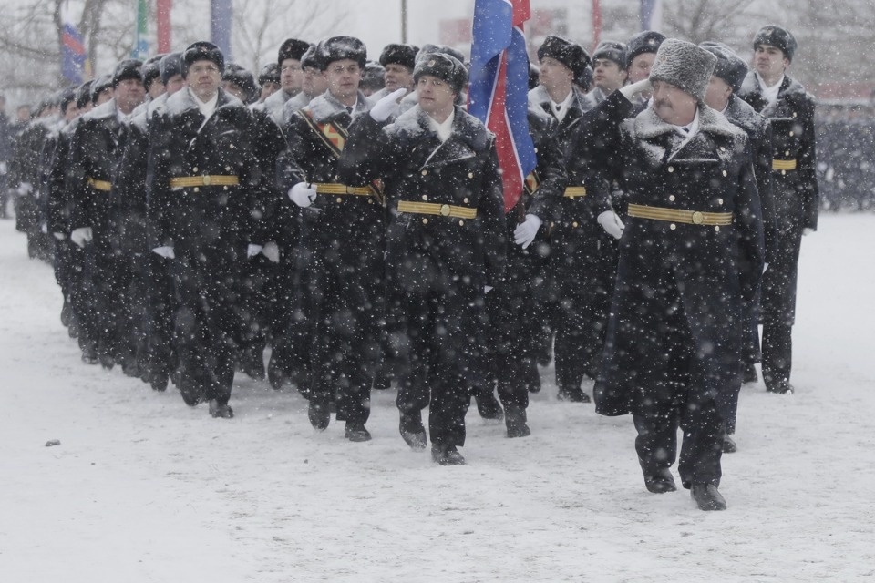 Парад войск Псковского гарнизона в День защитника Отечества Парад войск Псковского гарнизона в День защитника Отечества